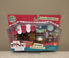 Lalaloopsy Minis Scoops Waffle Cone Serves Ice Cream Playset NEW Sealed Retired picture
