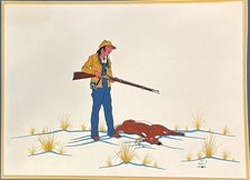 David Stephen’s Original Painting “Deer Hint” Vintage 1979 picture
