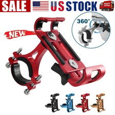 360° Aluminum Motorcycle Bike Bicycle GPS Cell Phone Holder Handlebar Mount LOT picture