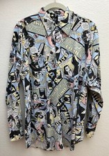 Vintage 1990’s Batman Joker DC Comics Print Superhero Shirt picture