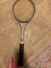 Vintage Wilson T2000 Metal Tennis Racket 4 5/8 Light Steel Jimmy Connors USA picture