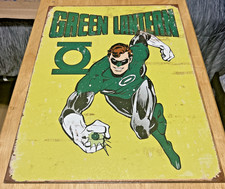 DC Comics Green Lantern Retro Tin Metal Sign 16'' X 12.5'' Made In USA,  2011 picture