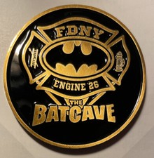 FDNY Engine 26 ‘The Batcave’ Collectible Coin - Gold picture