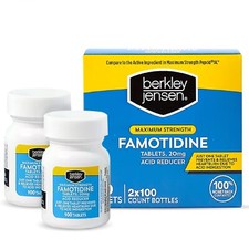Berkley jensen Maximum Strength Famotidine 20mg, Acid Reducer 200 Tablets 2027+ picture