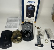 Schlage BE365CAM716 Camelot Trim Keypad Deadbolt - Aged Bronze picture
