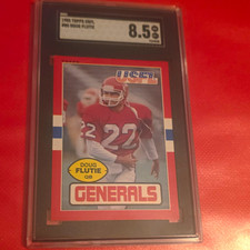 Topps 1985 USFL Doug Flutie #80 New Jersey Generals Football Card SGC 8.5 picture
