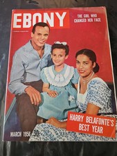 1956 March Ebony Magazine Harry Belafonte Eartha Kitt (MH80) picture
