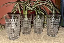 Vintage Heisey Clear Pressed Block Pattern Set Of 4 - 4” Juice Glasses picture