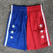 Mitchell & Ness Washington Bullets NBA Split Swingman Shorts 1996 Size 2XL NWT picture
