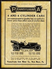 1911 Pennsylvania Auto Motor Cars NEW Metal Sign 24
