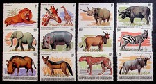 BURUNDI Sc 589-600(NO #601) NH ISSUE OF 1983 - ANIMALS - Sc$187 - (DLM34) picture