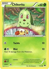 Chikorita - 1/122 - Common (Lp) BREAKPoint - Grass Pokémon picture