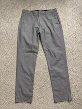 Bonobos Dress Pants Mens Size 32x32 Gray Monday Weekday Warrior Athletic Fit picture