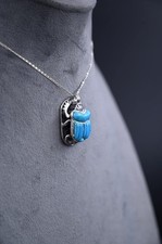 Egyptian Pharaonic Scarab Amulet Hieroglyphs Ancient Egypt Lucky Charm Gift Item picture