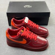 New With Box NK AF 1 Low Patent Leather Dark Team Red Men's Size 4-11 IO4489-601 picture