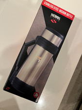 Vintage Thermos Nissan 1.1 Qt Stainless Steel Vacuum Bottle picture