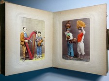 RARE 1860's HAND-COLORED ORIGINAL PHOTOGRAPH ALBUM OF NAPLES BY GIORGIO CONRAD picture