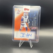 Topps 2025 Signature Class James Cook Buffalo Bills  Orange Lava Auto /50  #8 picture