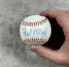 Fred McGriff Atlanta Braves Autographed Baseball 1994 100% Authentic NO COA picture