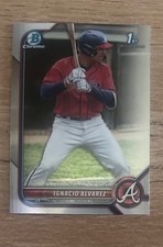 2022 1st Bowman Chrome “Nacho” Ignacio Alvarez 1st Bowman Atlanta Braves picture