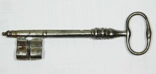 Large 18th Century Elegant Hand Wrought Iron Key 5.5