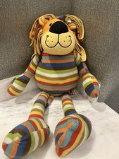NWOT MELISSA AND DOUG: Elvis Plush Stuffed Lion Colorful Striped Large 26