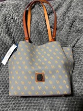 *reduced Dooney & Bourke small Flynn shoulder/tote bag slate gray HTF color 🤩 picture