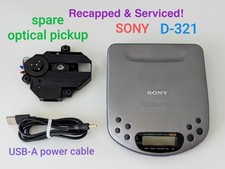 Restored vintage CD Player Sony D-321 ESP (premium 1993) Metal lid & ABS shell picture