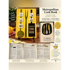 Vintage 1964 Metropolitan Cook Book MetLife MCM Illustrated Recipes 64 Pages picture