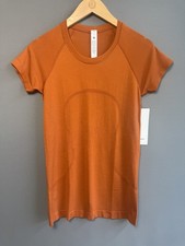 NWT Lululemon Swiftly Tech Short Sleeve 2.0 Burnt Orange Size 6 picture