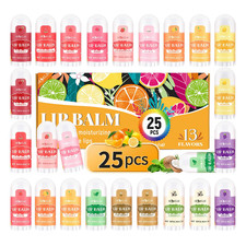 25 PCS Mini Lip Balm Vitamin E Coconut Oil 13 Flavors Party Favors Gifts picture