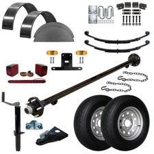 T1108 - 5' x 8' Single Axle 3.5K Utility Trailer Kit DIY Master Plan picture