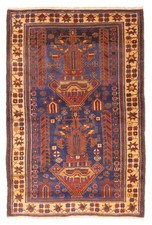 Vintage Hand-Knotted Area Rug 3'1