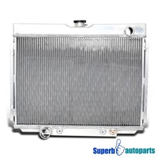 Fits 1967-1970 Ford Mustang Aluminum Radiator V8 3-Row Core MT 24'' picture