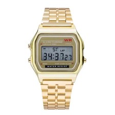 Alloy Digital Watch 33mm LED Display Stopwatch Alarm Non‑Waterproof Men Women picture