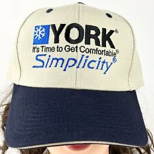 Vintage NOS York Simplicity Cap H&L Strap Baseball Hat Embroidered CA picture