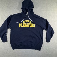 VINTAGE 90s Nashville Predators Hoodie Mens XL Blue Sweatshirt Lee Sport NHL picture