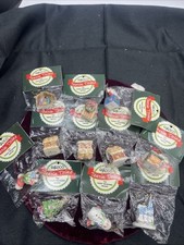 Vintage Enesco Teenie Tinies Christmas Lot Of 11 Mini Ornaments Tree Gingerbread picture