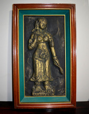 High Relief Angkor Buddhist Art Cambodia Wat Temple Rubbing RARE MID 20TH 27