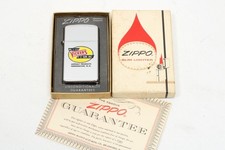 Vintage 1968 Zippo Slim Lighter Advertising Vickers Asphalt Unused MINT in BOX picture