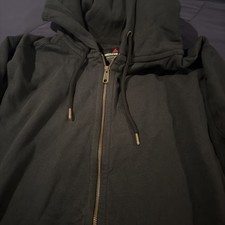 NWOT American Giant Men Medium Black Heavyweight Full Zip Hoodie Sweatshirt $168 picture