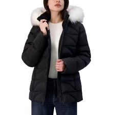 Nautica Women's Puffer Jacket Water Resistant Detachable Hood picture