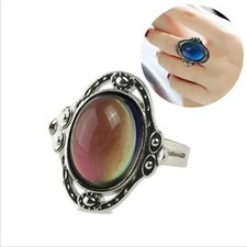 Adjustable Emotion Feeling Color  Change Mood Ring Vintage Fashion Jewelry picture