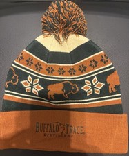 Buffalo Trace Distillery copper green cream Beanie Skull Cap picture