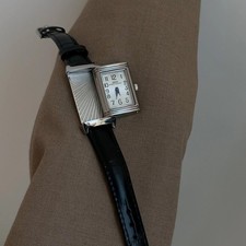 New style Slide Design 21mmRetro Reverso Style Square Leather Quartz Watch picture