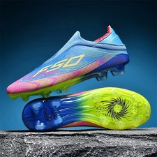 Men's Soccer Cleats Athletic Shoes High-Top Football Boots Non-Slip Grass FG  picture