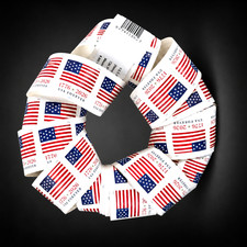 2026 Flag US PostaUS 40 Rolls Of 100（Brand new, unopened）4000pcs picture