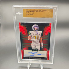 Leaf 2025 Leaf Metal James Simon RC Auto Red Prismatic /15 #BA-JS1 picture