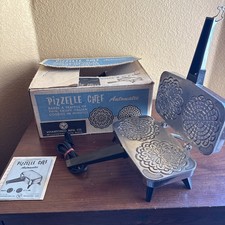 Vintage Vitantonio Pizzelle Chef 300 Italian Cookie Maker Baker Tested Works picture