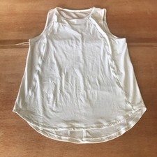 Lululemon Sculpt Tank Top Women S White Back Cut Out Pullover Athleisure Sports picture